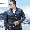 7xl 150 kg de invierno Hombres calientes Parkas más grandes tallas deportivas grandes casuales de parkas engrosar las chaquetas negras livianas 211110