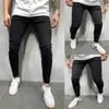 Fashion Men Skinny jeans Stretchy Pant Denim Slim Fit Long Bike Jeans pant Trouser 211011