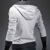 Mens Plus Size Sweatshirt Jackets Autumn Casual Fleece Coats Solid Color Mens Sportswear Stand Collar Sliming Jackets H1112