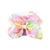 Free DHL 8inch Fashion Cute Big Bow knot Hairclips Barrette Hair Accessories Baby Girl Hairpins Head Bands Infant Toddler Headwear Kids Girls