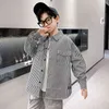 Neue 2021 Mode Jeans Für Teenager Jungen Schaden Hosen Kleidung Kinder Mittleren Taille Lose Denim Hosen Kinder Plaid Patchwork Boden g1220