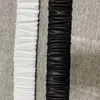 Leder schwarz und weiß elastischer Damengürtel Buchstaben Kupferschnalle High-End-Anpassung