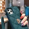 Phone Pouches Handbag Phone Case For iPhone 11 pro Xs max XR X 6s 8 7 Plus 12 Card Slot Purse Silicone Cover with Strap Chain