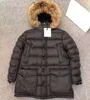 Erkekler Down Parkas Erkekler Down Puffer Ceket S-3XL Cluny Kürk Hood Tasarımcı Ceket Naylon Snap Cepler Parkas