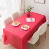 Disposable Tablecloth Solid Color Tablecover Happy Birthday Wedding Party Supplies White Black Red Yellow 13 Designs BT6711