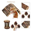 MUITO DE PEQUENA PEQUENOS 7PCS/SET EFEITÓRIO HAMSTER CHEW Toy Set