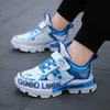 2021 Kids Leather Sneakers for Girls Fashion Lightweight Sports Running Shoes Children Casual Sneakers Boys Autumn Winter Shoes G1025