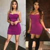 Women's Sexy Bodycon Sleeveless Mini Dress Female Fashion Evening Party Club Strappy Short Dresses Casual