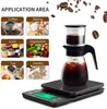 Huishoudelijke druppelkoffieschaal met timer 0,1 g hoge precisie elektronische weegschalen digitale keuken voedsel schaal LCD gewichtsaldo 210927