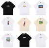 オーバーサイズ 2022 新 Kith 東京渋谷 Tシャツ男性女性高品質ストリートビュー印刷シャツ Tシャツトップスローズ Omoroccan タイル Tシャツ tシャツ