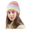 Berretti di tintura di modo Berretti per le donne per le donne lana lana tricottata inverno capsula calda uomo hip hop caps cappellino da esterno cappello casual