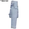 vintage Ripped Skinny Pencil Jeans Woman Plus Size High Waist push up Mom Stretch jeans Ladies Denim Pants Trousers Women jeans 210412