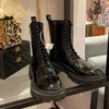 Boots 2021 Autumn And Winter Lace Up British Short Trendy Cool Locomotive Big Toe Thick-soled