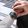 Watch Mäns Crrju Men Mode Business Quartz Armbandsur Blå Sport Vattentät Klocka Rostfritt Stål Armbandsur för Man 210517