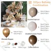 102 sztuk Doubled Blush Nude Balloon Garland Kit Boho Dekoracje Ślubne Metalowa Miedź Balloon Arch Birthday Party Decor Decor 210626