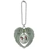 Pendentif vierge de Sublimation, transfert thermique de chaleur, personnalisé, cadeau de bricolage, pendentifs de voiture en métal blanc, ornements MMA286