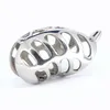 NXY Cockrings Stop Masturbation Metal Chastity Device Cock Cage Lock Penis Ring with Spiked Lockable Delay Ejaculation Bdsm Male Sex Toys 0214