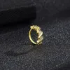 8 pezzi semplice anello al naso con zirconi piercing al corpo in rame anelli aperti regolabili Noes set regali di gioielli per feste