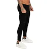 Мужские джинсы Skinsy Super Stretch Stans Slim Fit Черные брюки скинни Брюки Мужская высокая талия Dropshipping ZM146