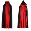 Party Hats Halloween Costume Adult Black Double-sided Vampire Death Cloak Ghost Pirate Demon Children Cosplay Clothes Decor