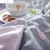 Zestawy pościeli różowe szary zestaw urocza kołdra truskawkowa drukowana łóżko owoce łóżka dla dzieci kołdra dla dziewcząt