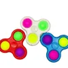 With Lanyard Spinner Toys Push Bubble Simple Key Ring Sensory Finger Bubbles Keychain Fingertip Kids Adult Stress Relief Squeeze Balls G33I2OY6390110