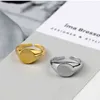 Band Rings 925 Sterling Silver Signet For Women Men Around Gold Geometric Party Jewelry Gifts J0707