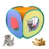 Jouets pour chats, Tunnel carré, tente Cube pliable, maison intérieure amusante, grotte cachée pour chats, chatons, petits chiens