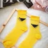 4 Colors Triangle Letter Silk Socks Women Girl Letters Fashion Sock Gift for Love Friend Wholesale Price