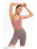 Sexy rückenfreie Yoga-Overalls enge Sport-Sets Sportbekleidung Dodysuit elastische Strampler mit Pads Workout-Athletikanzug 210802