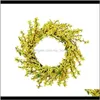 Festive Party Supplies Gardenartificielle Fleur Feuille Guirlande Mur Fenêtre Porte Suspendus Maison De Mariage Décoration Décoratif Fleurs Couronnes Goutte