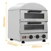 Keuken Commerciële Elektrische Verwarming Dubbele Lagen Pizza Bakken Oven