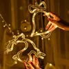 Stringa luminosa per tende LED Campane di cervo Fiocco di neve Forma di luna Ghirlanda Luci fatate Striscia alimentata tramite USB per la casa Natale Festa di nozze Decorazioni di Capodanno