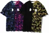 Män Kvinnor Designers T-shirts Lös tee Mode Mans Casual Shirt Par Multicolor Tees Street Short Sleeve Kläder Kamouflage Tshirts