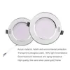 Spots AC85-265V 7W 9W 12W 15W LED Downlight Intérieur Rond Encastré Plafonnier AC110V AC220V Projecteur Pour La Cuisine À Domicile