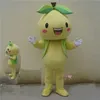 Costume de mascotte de poire d'Halloween de haute qualité Fruit de dessin animé en peluche Personnage de thème Anime Taille adulte Carnaval de Noël Fête d'anniversaire Tenue extérieure personnalisée