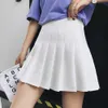 Jocoo Jolee femmes taille haute jupe plissée printemps automne décontracté Kawaii a-ligne jupes japonais uniforme scolaire Mini 210619
