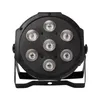 Shehds led 7x18w rgbwauv par luz com dmx512 inout e power in out 6in1 efeito de luz de palco para efeito de lavagem dj disco6962985