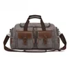 Duffel Bags Duffle Bag para Homens Mulheres De Couro De Lona PernoDeavany Weekender com Compartimento de Sapato + Alça de Ombro Tote de Travel