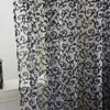 Curtain & Drapes 1pcs Fashion Peony Flower Window Curtains Door Room Divider Sheer Panel Scarfs Living Bedroom Decor 2021