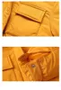 2ピース冬の子供のダウンジャケット長袖の大きな袖のフード付きコート+パンツソリッドカラースノーキッズファッション生まれたばかりの赤ちゃんジャンプスーツH0909