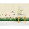 Erba Fiore Farfalla Wall Sticker Decal Home Decor Rimovibile 210420