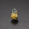 Pasuje Pandora Original Bransoletki 20 sztuk Mini Ananas Enamel Silver Charms Koraliki Dla Kobiet DIY Europejskiej Naszyjnik Biżuteria