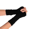 Fingerless Gloves 2021 Ly Fashion Knitted Arm Winter Unisex Soft Warm Mitten Free #D