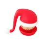 Silicone chapeau de noël infuseur à thé filtre outils diffuseur forme thé sac fabricant infuseurs passoire cadeau conception créative haute température résister