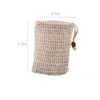 Naturale esfoliante Mesh Sapone Saver Bag Scrubbers Pouch Holder per bagno doccia Schiuma e asciugatura 5.5 * 3.5 pollici 2021