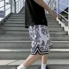 Sommar bandanna shorts män överdimensionerade beskurna byxor casual kort byxa sweatpants manlig hip hop märkes kläder homme 210806