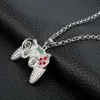 Pendant Necklaces Hiphop Jewelry Game Console Handle Necklace Gold Chain Crystal Charms For Children Boys Gifts3165901