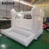 Beyaz ve Pembe Kids Ballpit Küçük Şişirilebilir Bulo Evi Bebek Atlama Bouncy Castle Toddler Jumper Bouncer Ball Çukuru ile Blower Free Gemi içerir