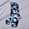 HipHop Tie-dye Men and Women Socks Cotton Colorful Vortex Striped Funny Happy Fashion Skateboard Casual Soft Girls Sockings